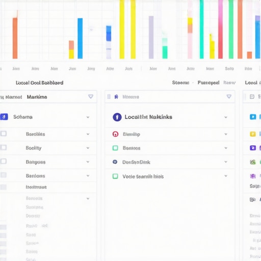 Screenshot of a dashboard displaying schema markup, backlinks, and voice search data