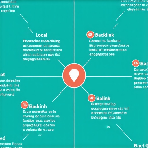 Local SEO Backlink and Community Strategy Infographic Infographic showing local backlinks and community engagement tactics for SEO success