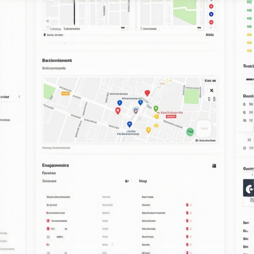 Dashboard displaying local SEO metrics, backlinks, and Google Maps rankings