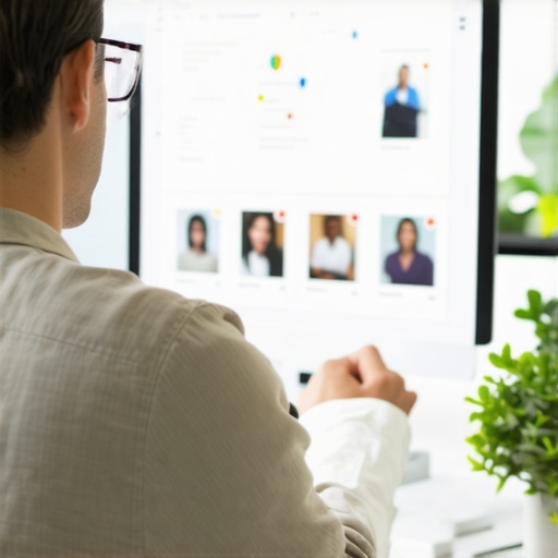 Business owner editing Google My Business profile on a computer