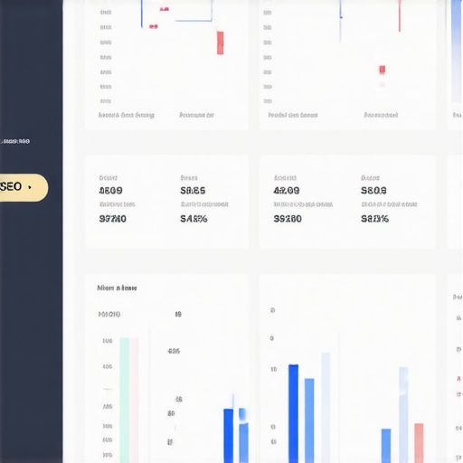 A person analyzing local SEO metrics on a digital dashboard