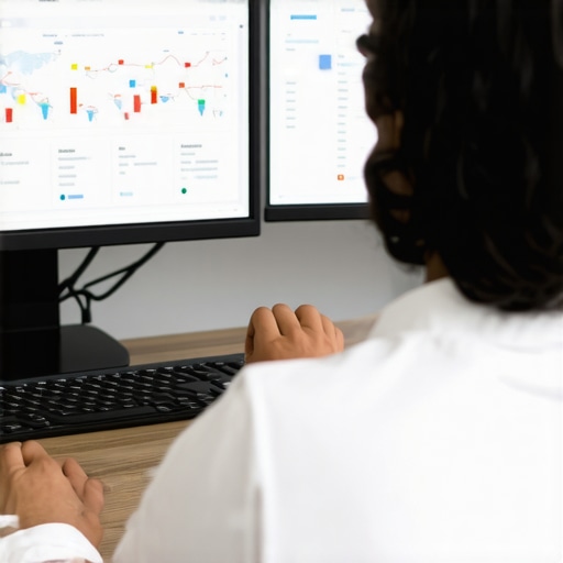 Deep Dive into Local SEO Analytics Digital marketer analyzing local SEO performance and maps