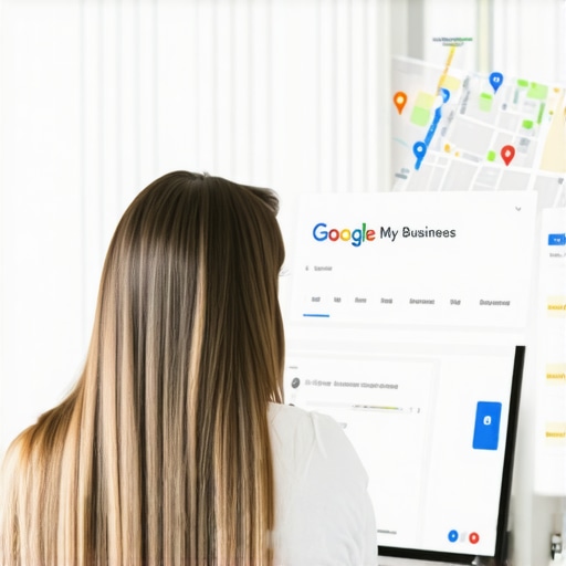 Expert working on Google My Business profile to improve local map rankings.