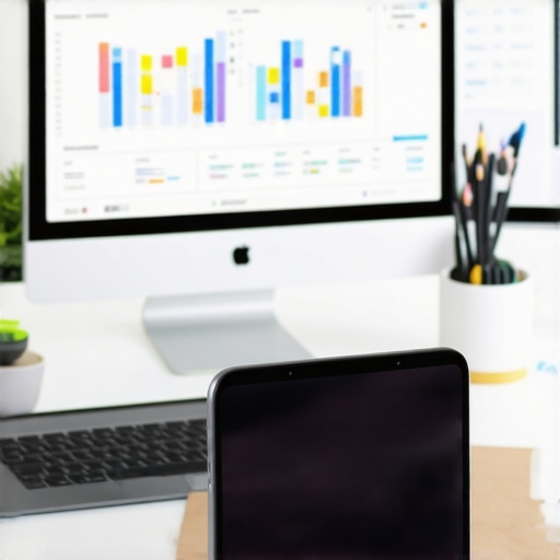 Digital marketer reviewing local SEO signals and schema markup on a laptop