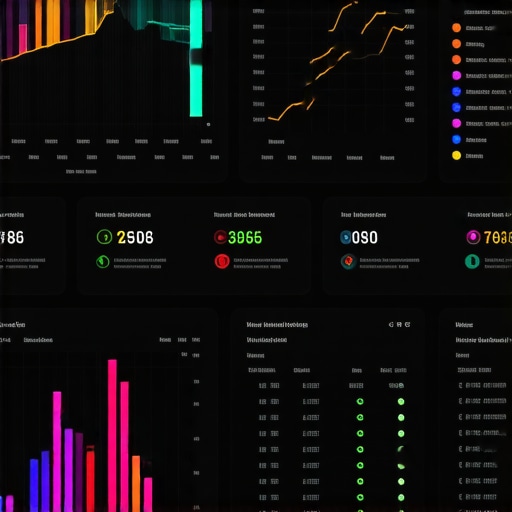 Local SEO Analytics Dashboard Screenshot of a digital dashboard with local SEO analytics and signal monitoring