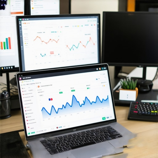 A workspace with analytics dashboards and geo-data tools for map pack optimization.