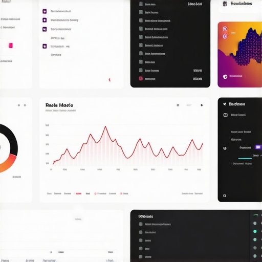 Screens displaying local SEO analytics, heatmaps, and real-time engagement dashboards for map pack optimization.