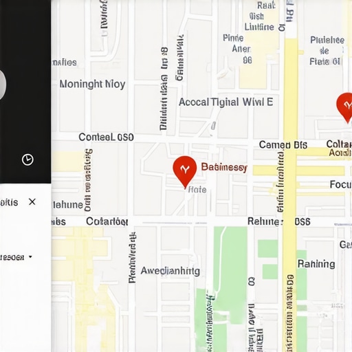 A visual representation of real-time user interaction signals influencing local map rankings.