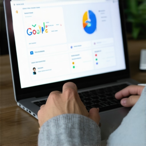 Person analyzing local SEO profile with focus on verification process.